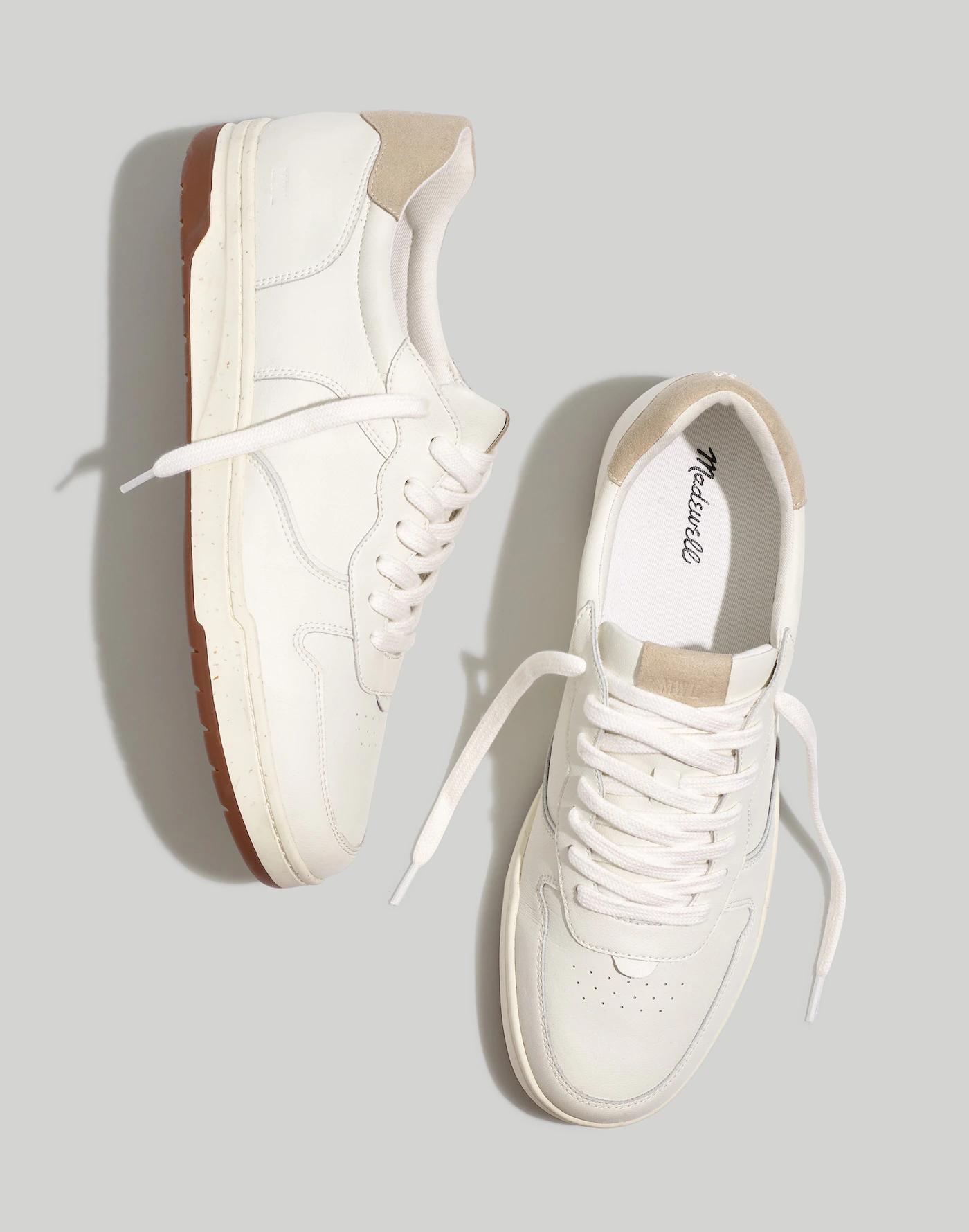 Court Sneakers in Colorblock Leather and Suede Product Image