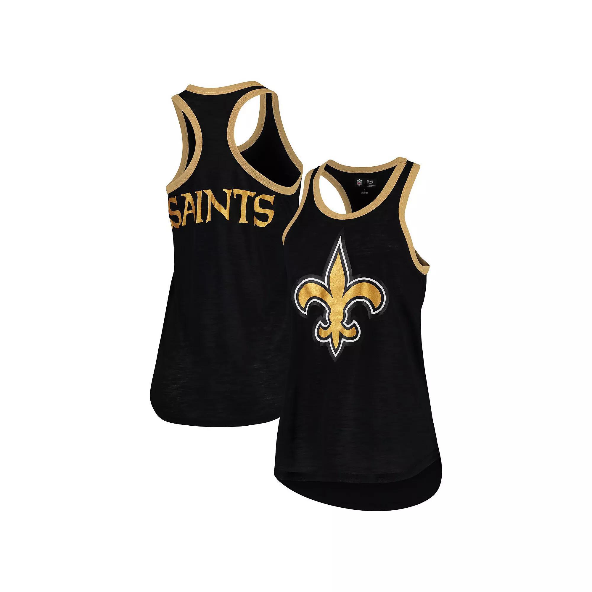 Women's G-III 4Her by Carl Banks Black New Orleans Saints Tater Tank Top, Size: Medium Product Image