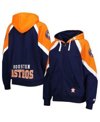 Womens Starter Navy Houston Astros Hail Mary Full-Zip Hoodie - Navy Product Image