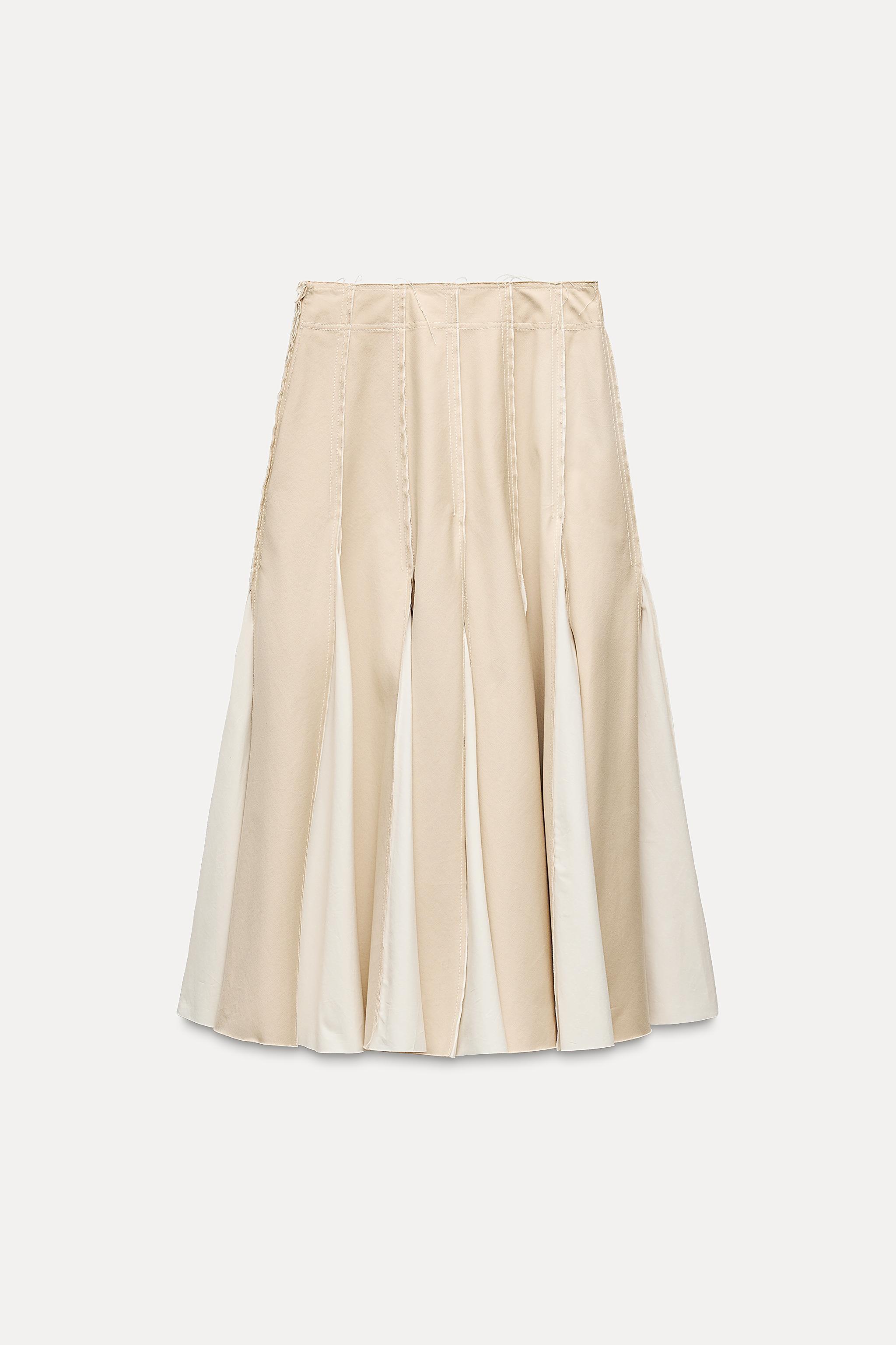 BOX PLEAT MIDI SKIRT ZW COLLECTION Product Image