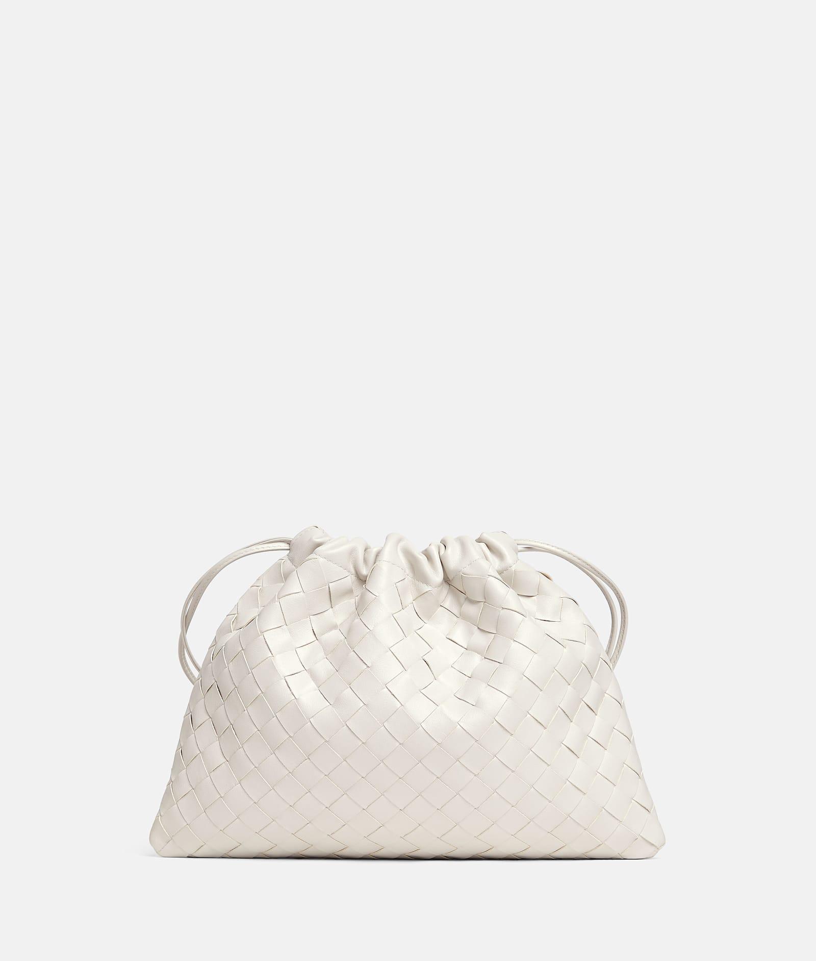 BOTTEGA VENETA Medium Dustbag Intrecciato Pouch In White Product Image