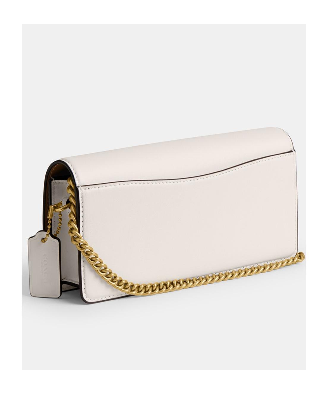 COACH Large Chain Shoulder Bag In White Product Image