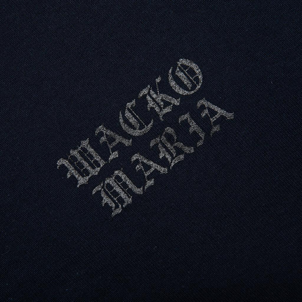 Heavyweight Full Zip Hooded Sweatshirt Type 2 - Navy Male Product Image