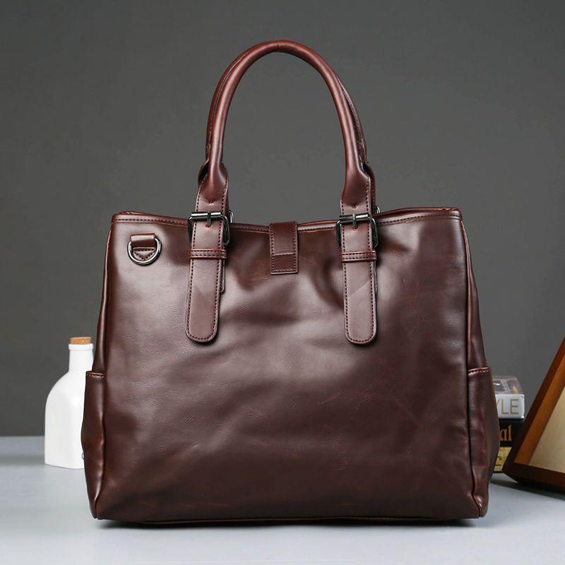 Faux Leather Tote Bag Product Image