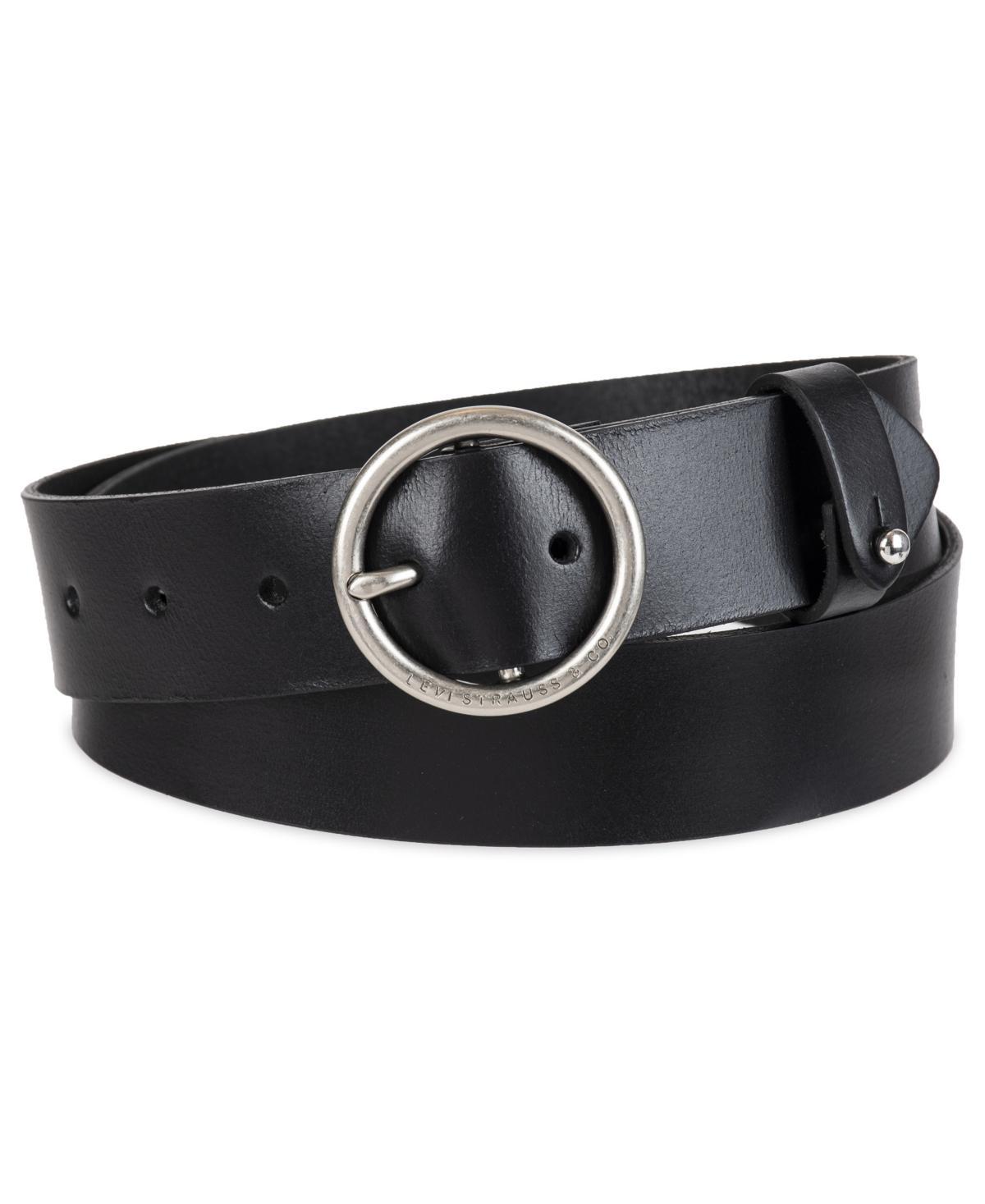 Womens & Plus Levis Circular Center Buckle Leather Belt Product Image