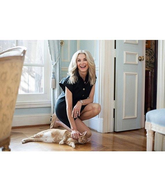 Ming Wang x Tanya Foster Cotton Blend Utility Cap Sleeve Shift Dress Product Image