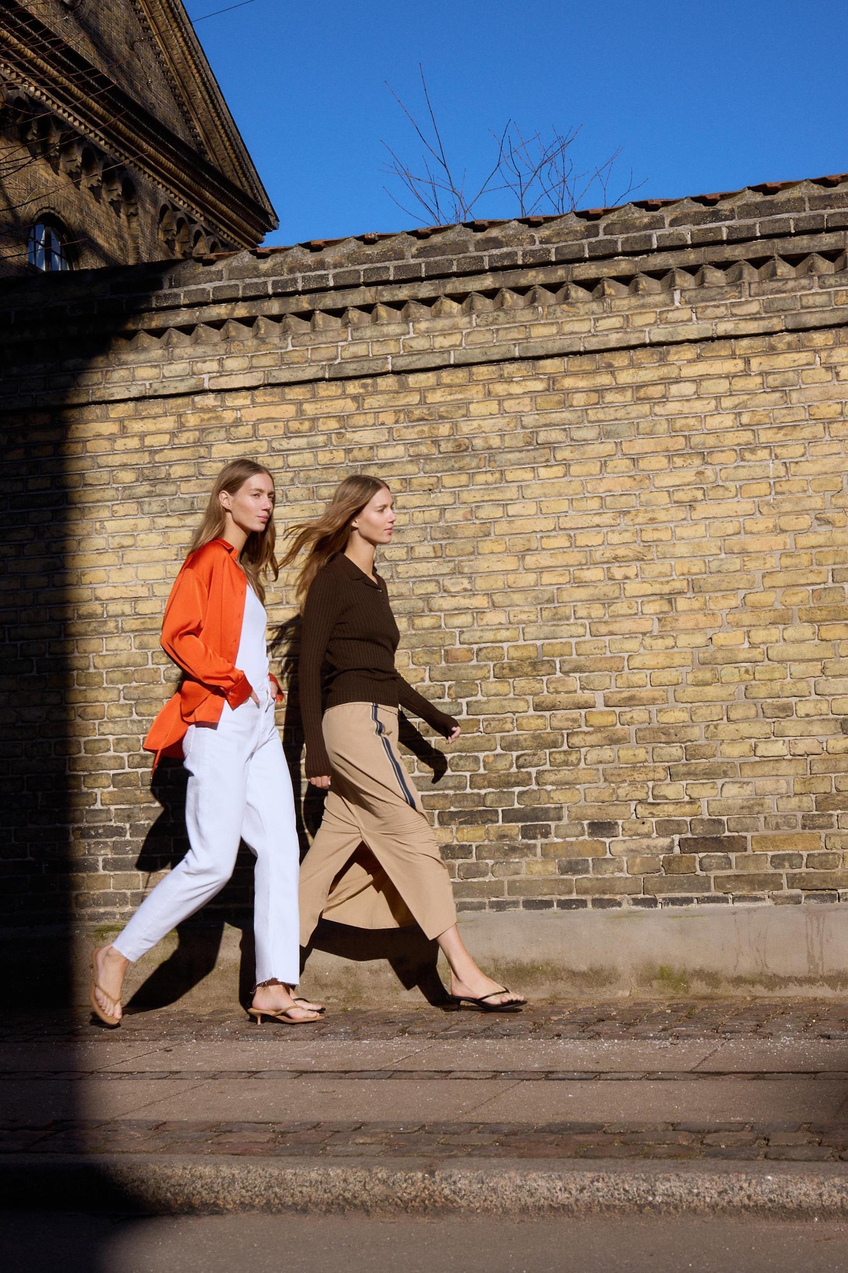 FLOWY SATIN EFFECT SHIRT Product Image