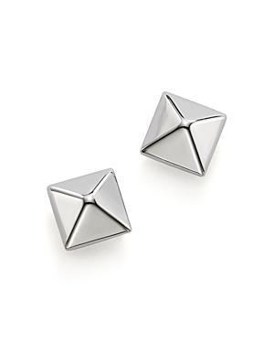 Pyramid Stud Earrings in 14k Gold, White or Rose Gold Product Image