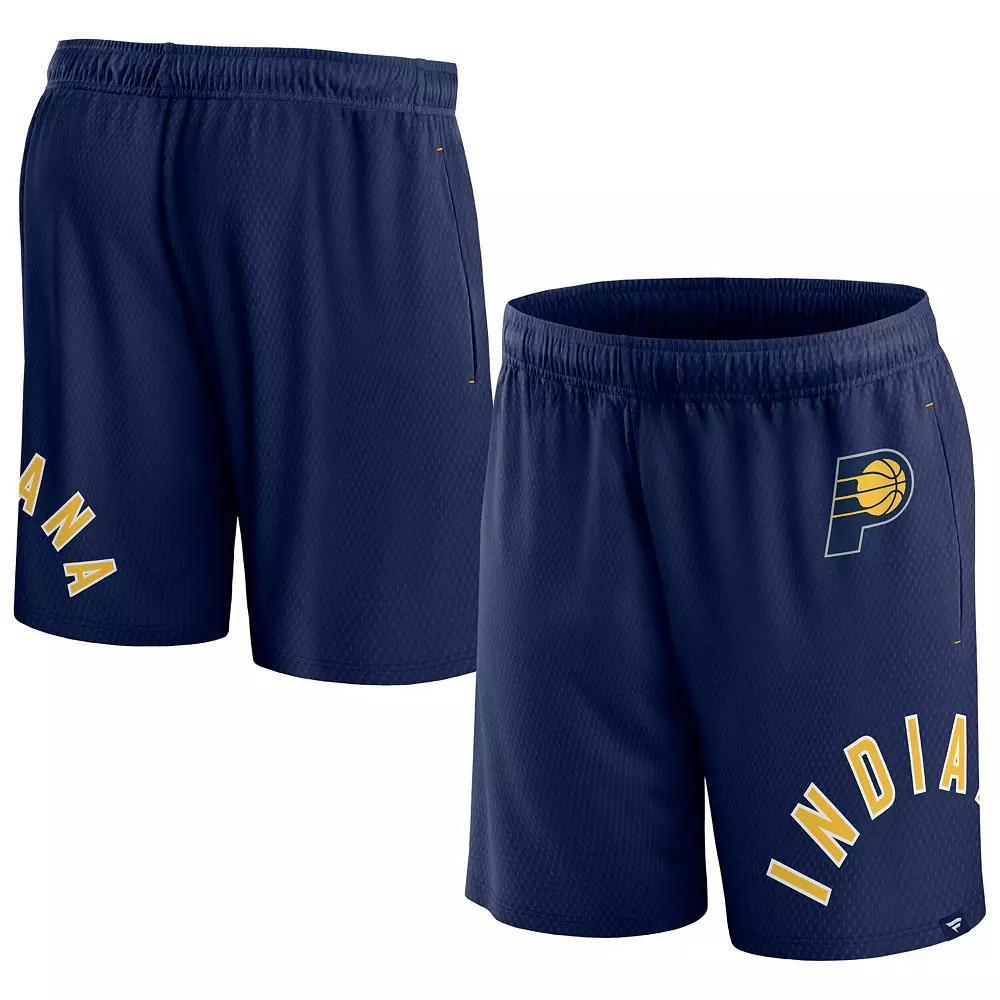 Men's Fanatics Branded Navy Indiana Pacers Free Throw Mesh Shorts, Size: 3XL, Blue Product Image
