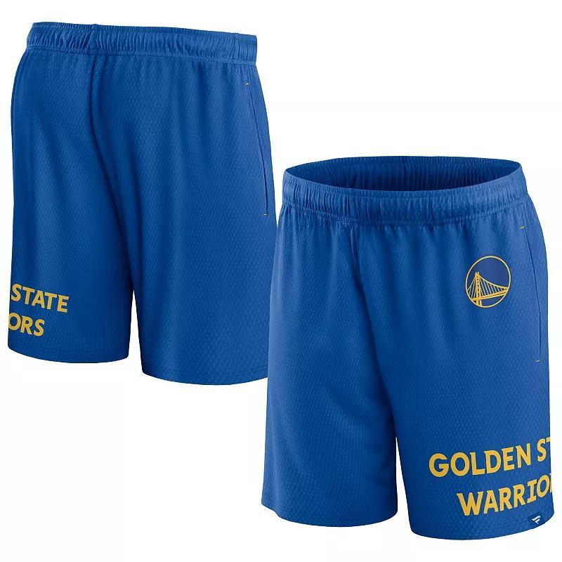 Mens Fanatics Branded Royal Golden State Warriors Free Throw Mesh Shorts Product Image