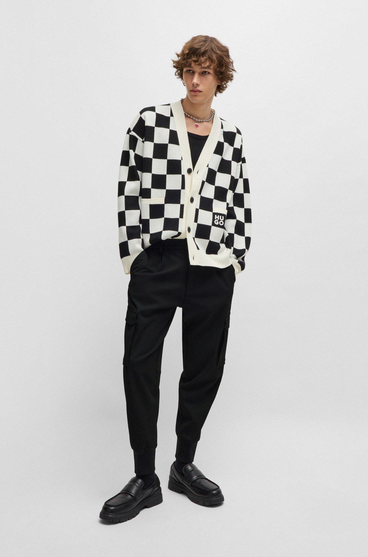 Slim-fit trousers in stretch gabardine Product Image