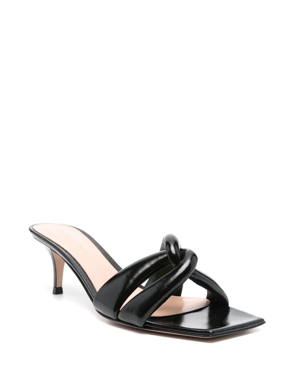 GIANVITO ROSSI 65mm Amour Mules In Black Product Image