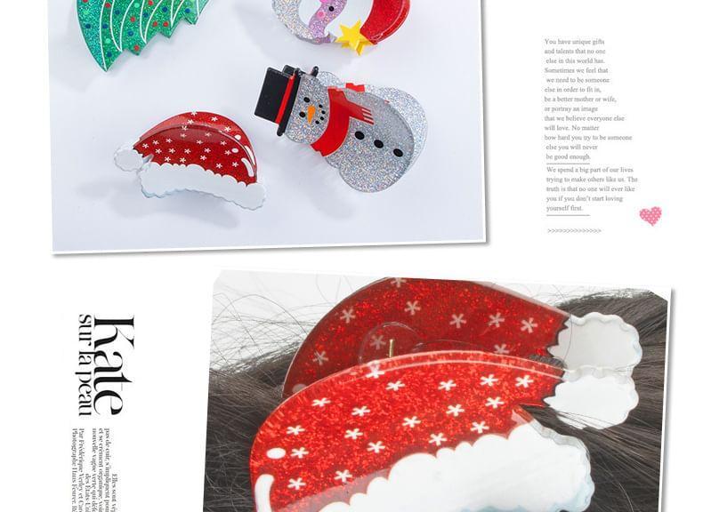 Christmas Acrylic Hair Clips (Various Designs) Product Image