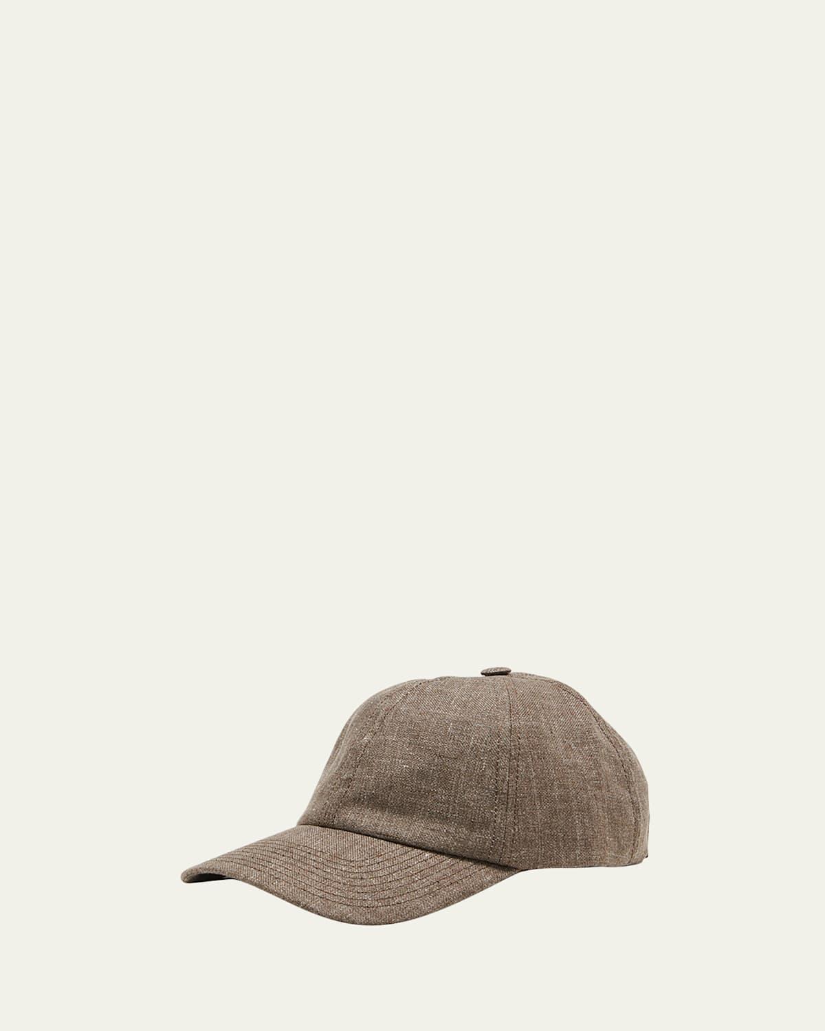 Mens Linen 6-Panel Baseball Cap Product Image