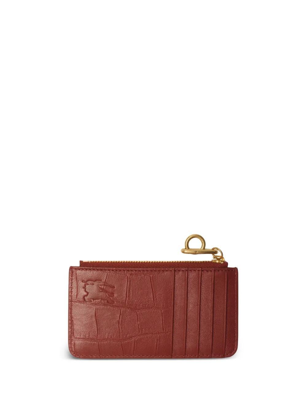 BURBERRY Rocking Horse Zip-up Wallet In Brown Product Image