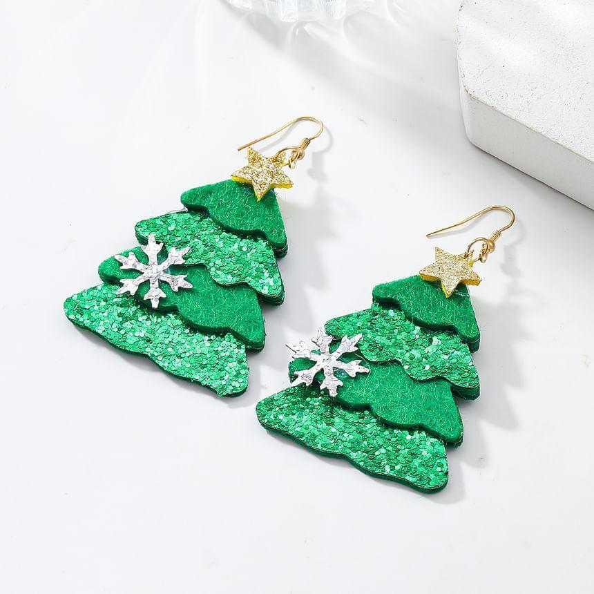 Christmas Tree Dangle Earring Product Image