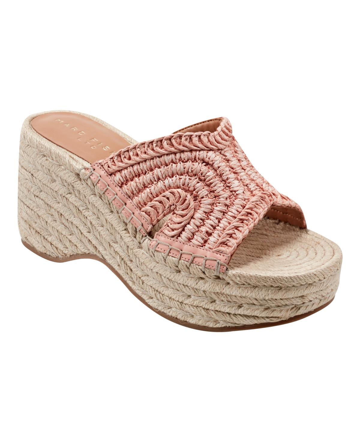 Marc Fisher Ltd. Womens Zakki Woven Espadrille Wedge Sandals Product Image