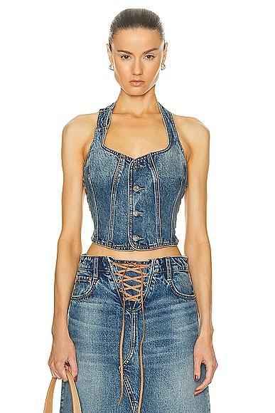Phoebe Laced Halter Top Product Image
