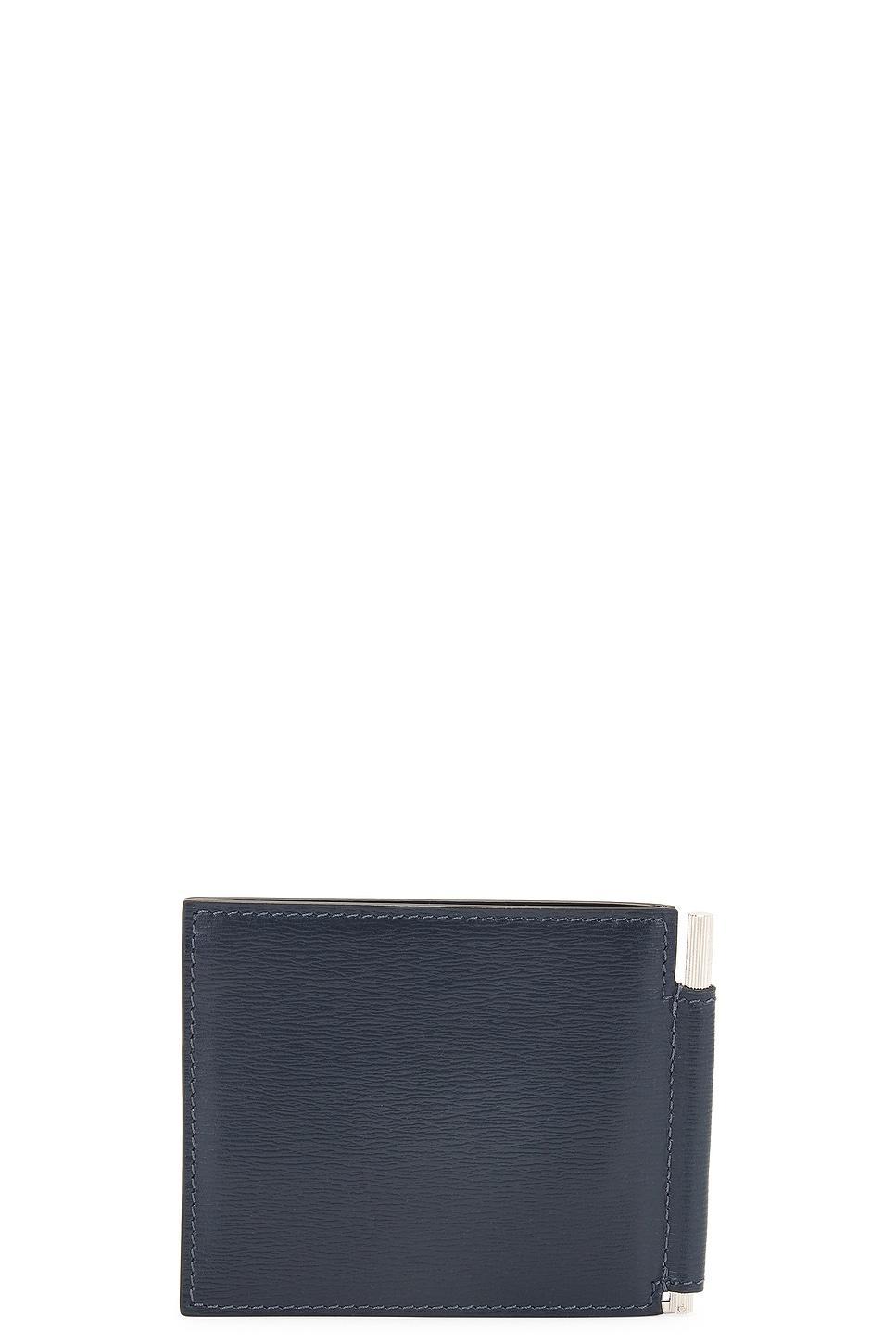 TOM FORD T Line Money Clip Wallet In Denim Blue Product Image