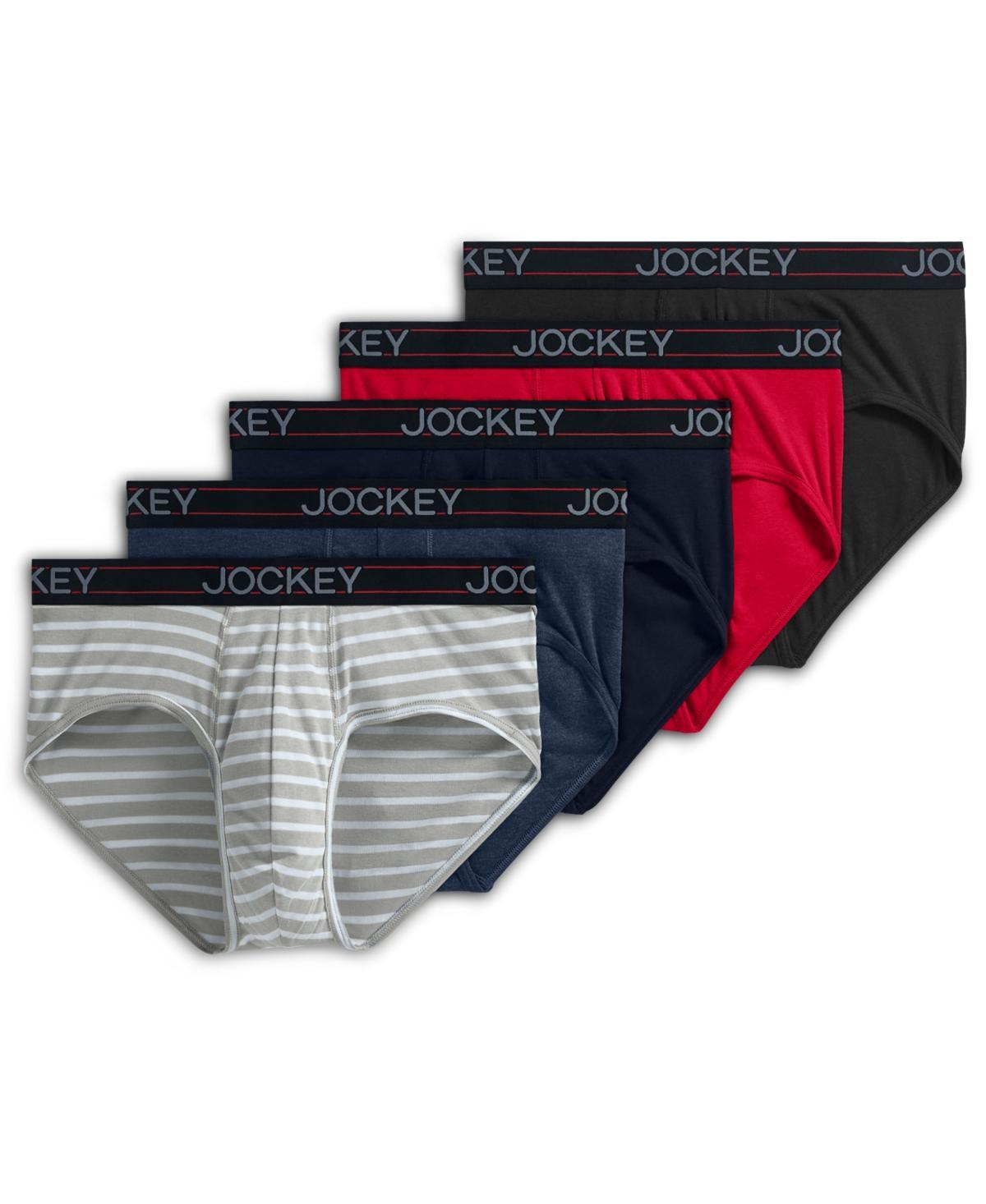 Men's Jockey® 4-Pack Cotton Blend Boxer Brief, Size: Small, Blue Team Product Image