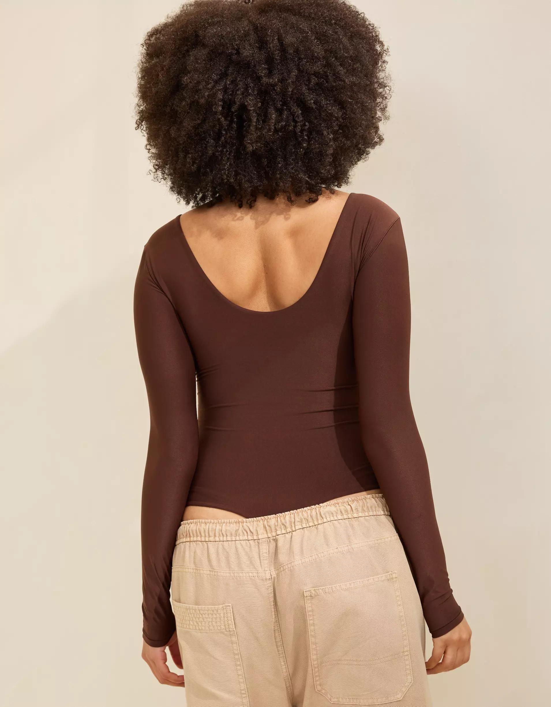 SMOOTHEZ Long Sleeve Plunge Bodysuit Product Image