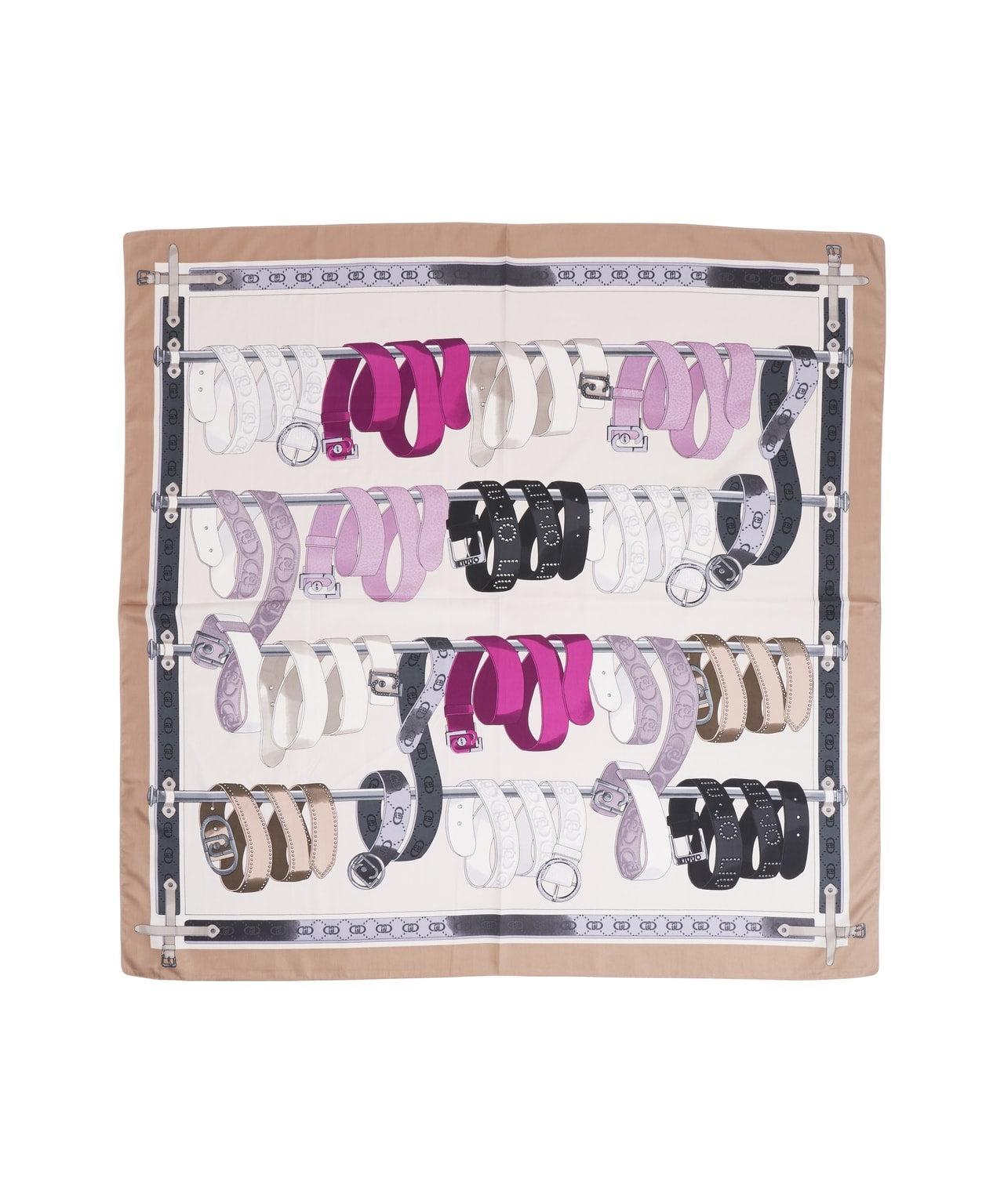 Scarf with belt print Product Image