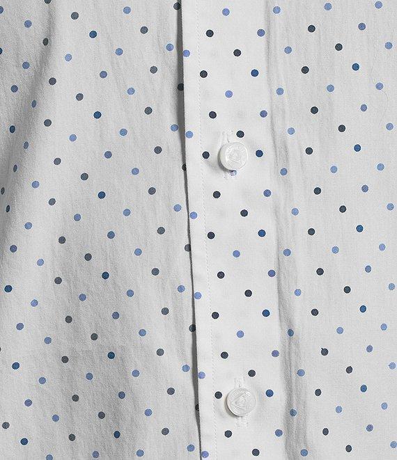 Cremieux Blue Label Long Sleeve Button Down Dotted Poplin Woven Shirt Product Image