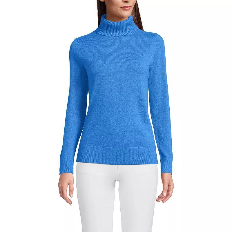Women's Lands' End Turtleneck Cashmere Sweater,  Product Image