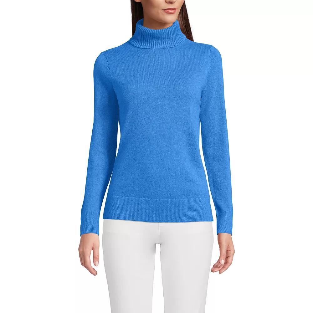 Women's Lands' End Turtleneck Cashmere Sweater,  Product Image