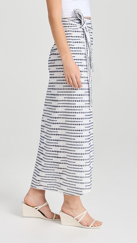 La Vie Style House Textured Maxi Wrap Skirt | Shopbop Product Image