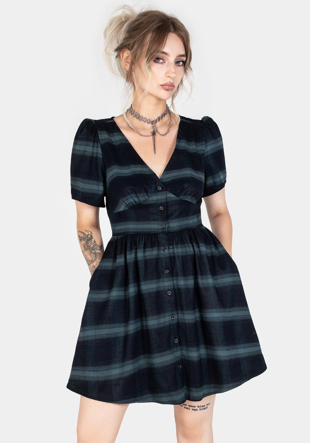 Greenlee Check Mini Dress Product Image