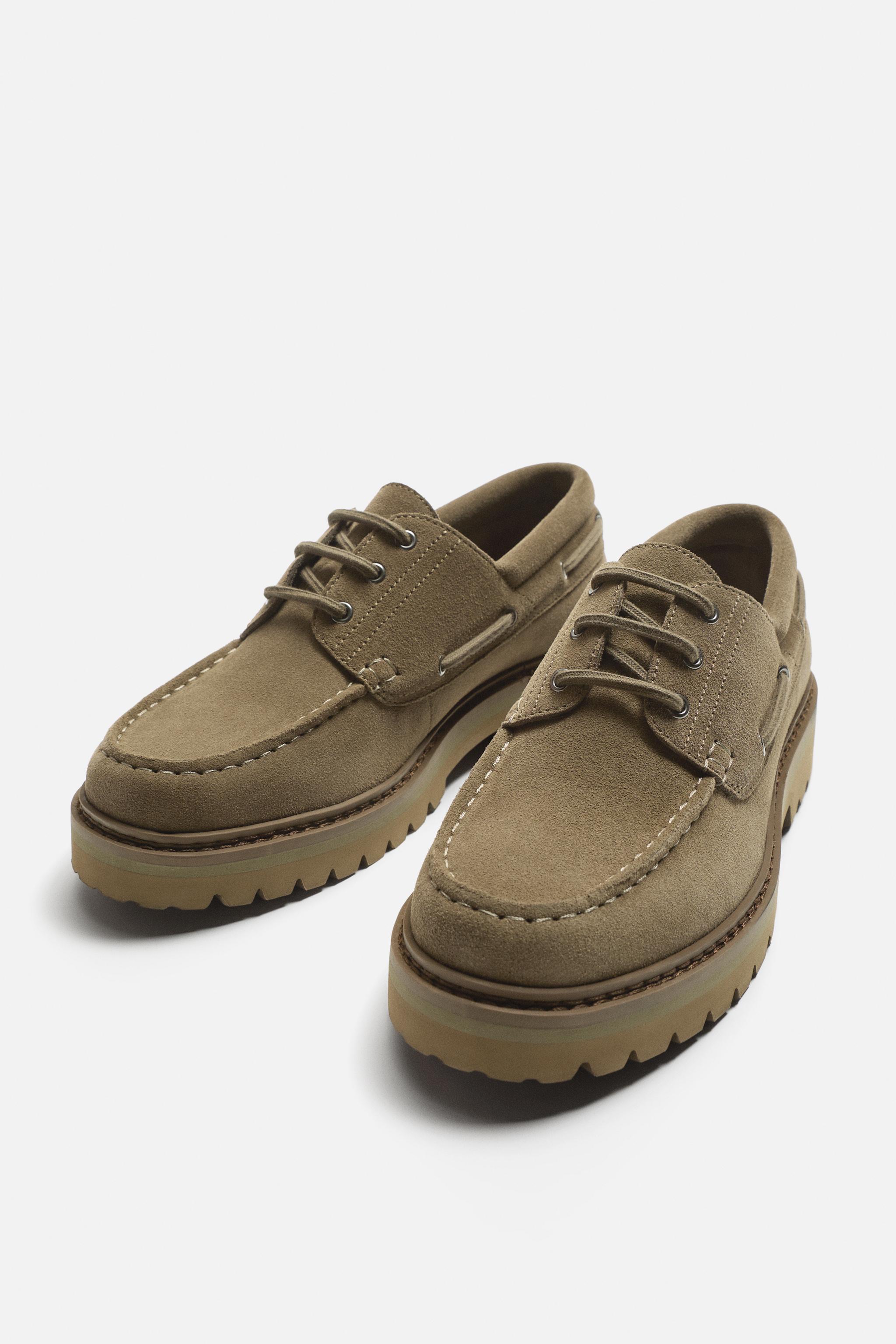 LEATHER BOAT SHOES Product Image