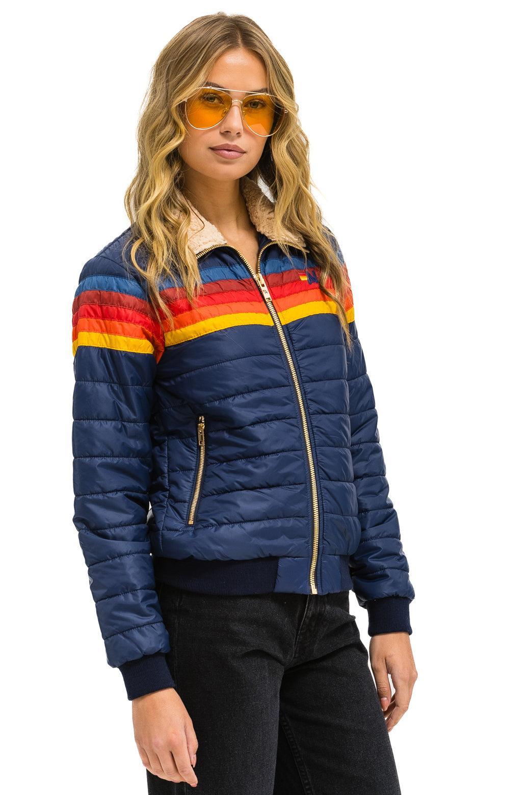 5 STRIPE JACKET - NAVY Female Product Image