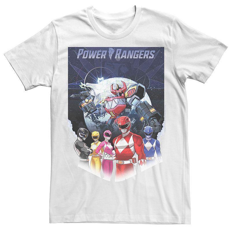 Mens Power Rangers Fade Portrait Megazord Poster Tee Product Image