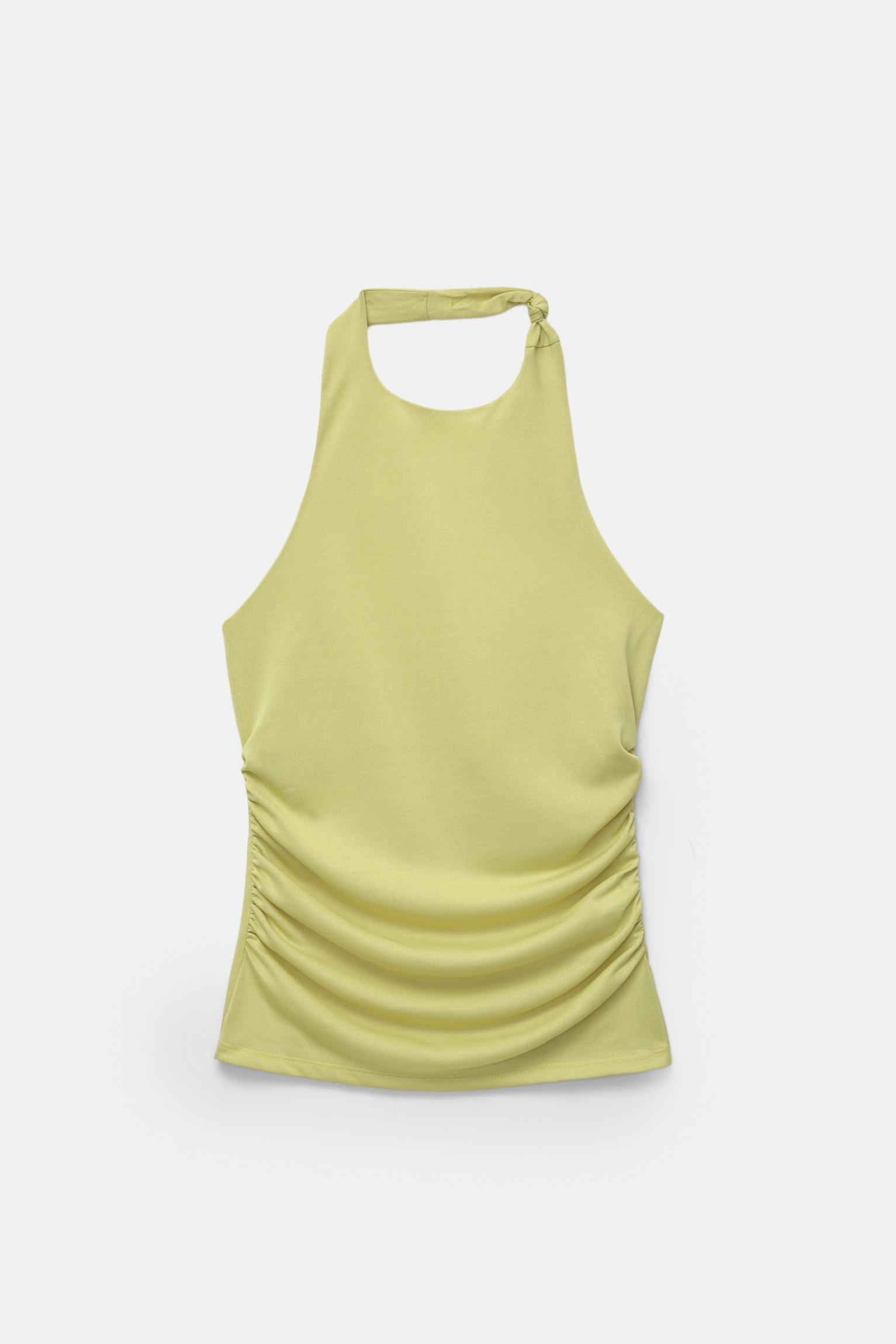 Draped halter top Product Image