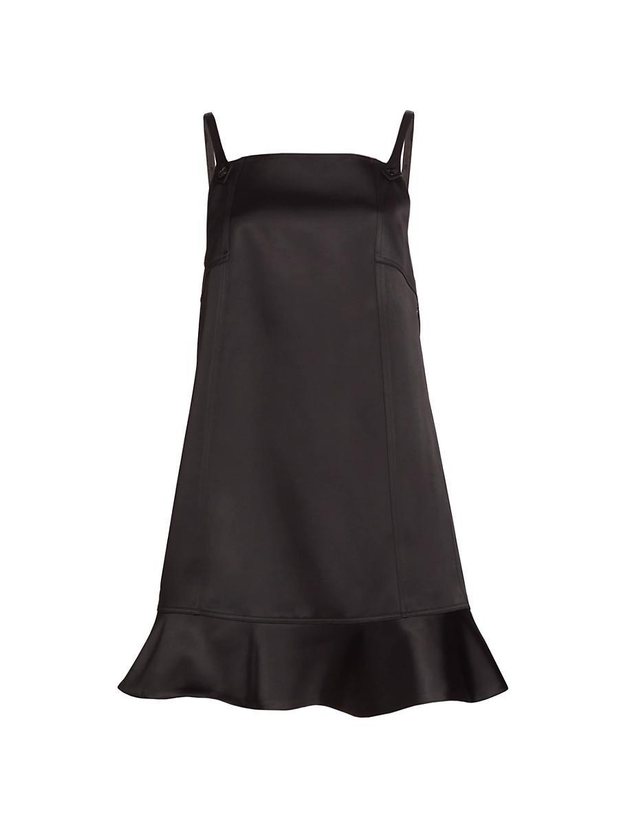 Womens Duchesse Satin Sleeveless Minidress Product Image