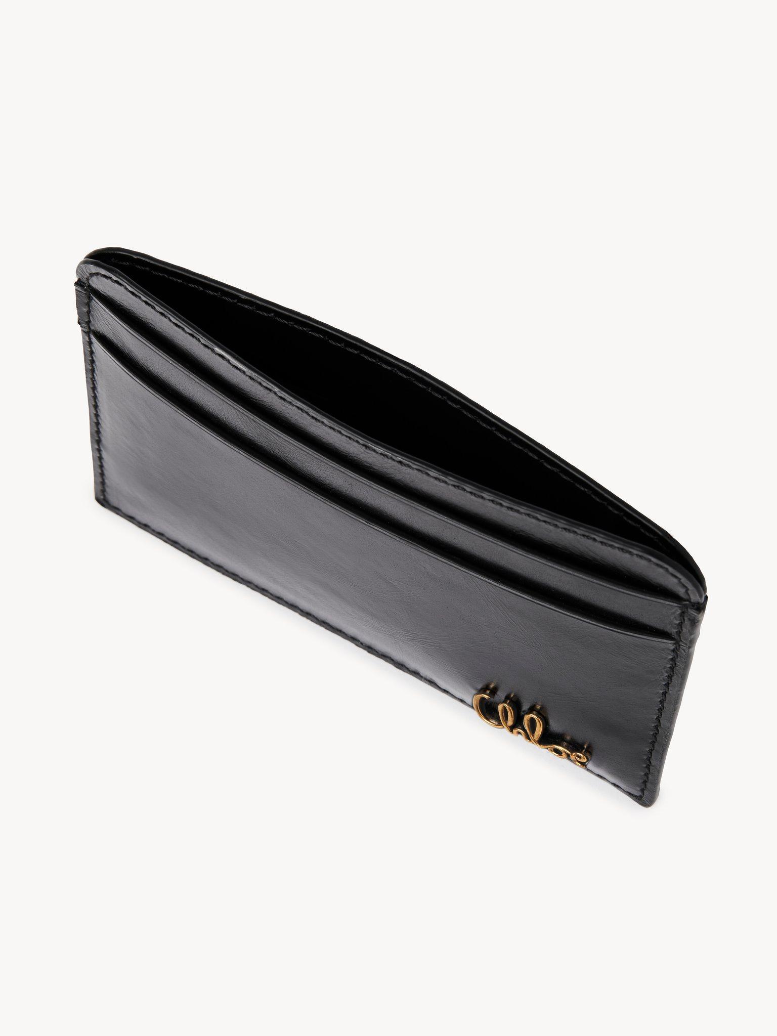 Chloé Iconic card holder in shiny leather Product Image