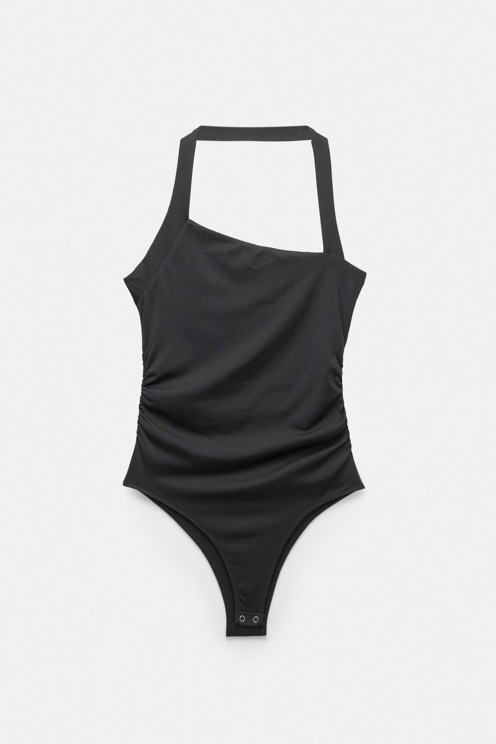 Asymmetric polyamide bodysuit Product Image