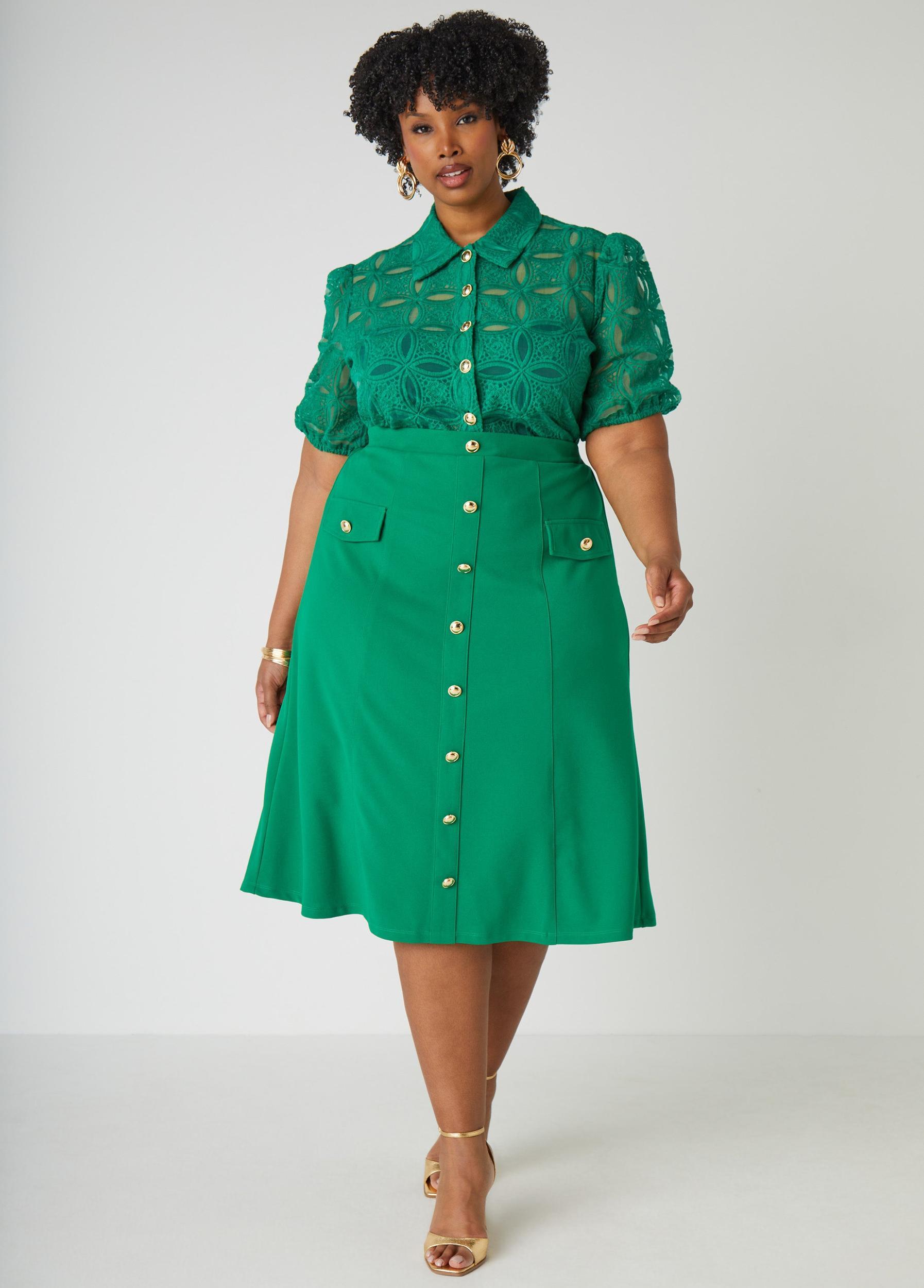 Cropped Embroidered Shirt Product Image