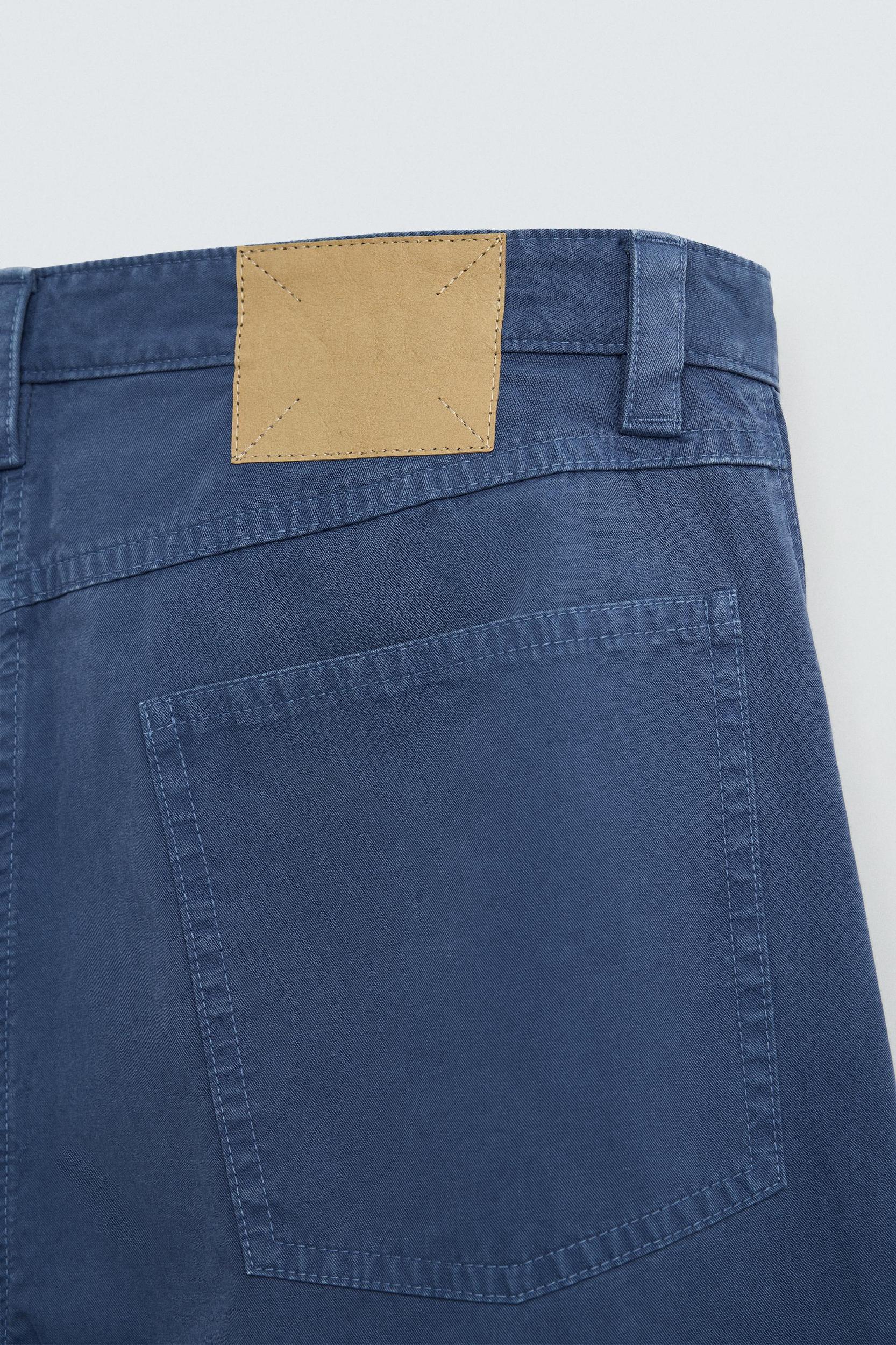 WASHED STRAIGHT FIT PANTS Product Image