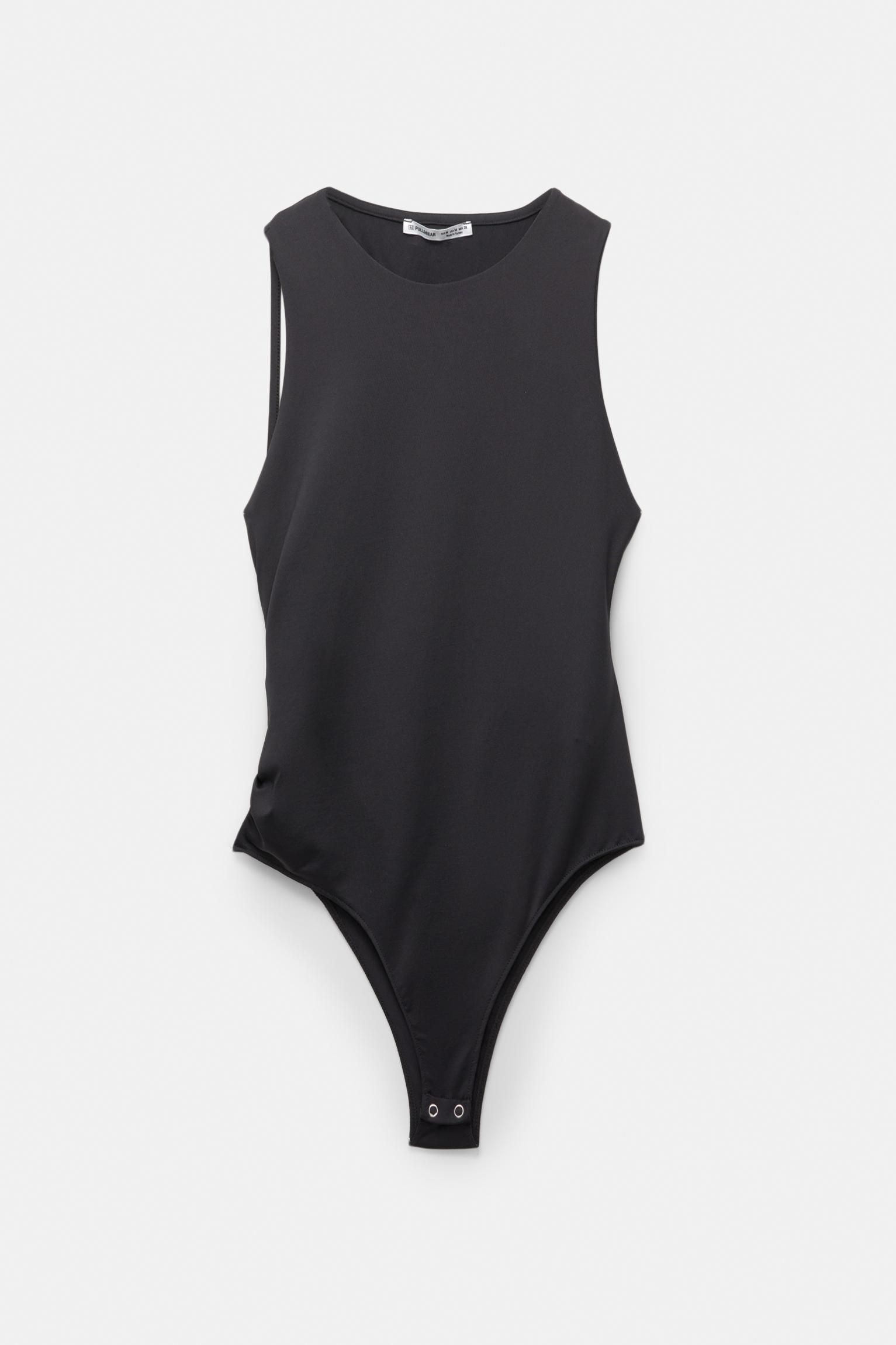 Polyamide bodysuit with an asymmetric back Product Image