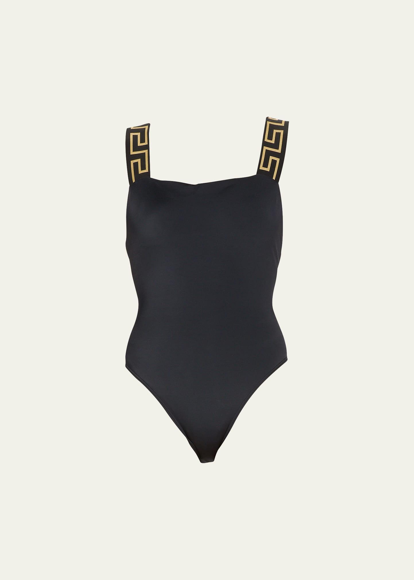 Womens Greca Border One-Piece Swimsuit Product Image