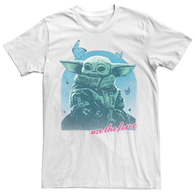 Men's Star Wars: The Mandalorian Grogu Use The Force R14 Tee, Size: XL, White Product Image