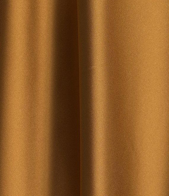 tyler boe Edie Bias Silk Charmeuse Fit & Flare Side Zip Midi Skirt Product Image