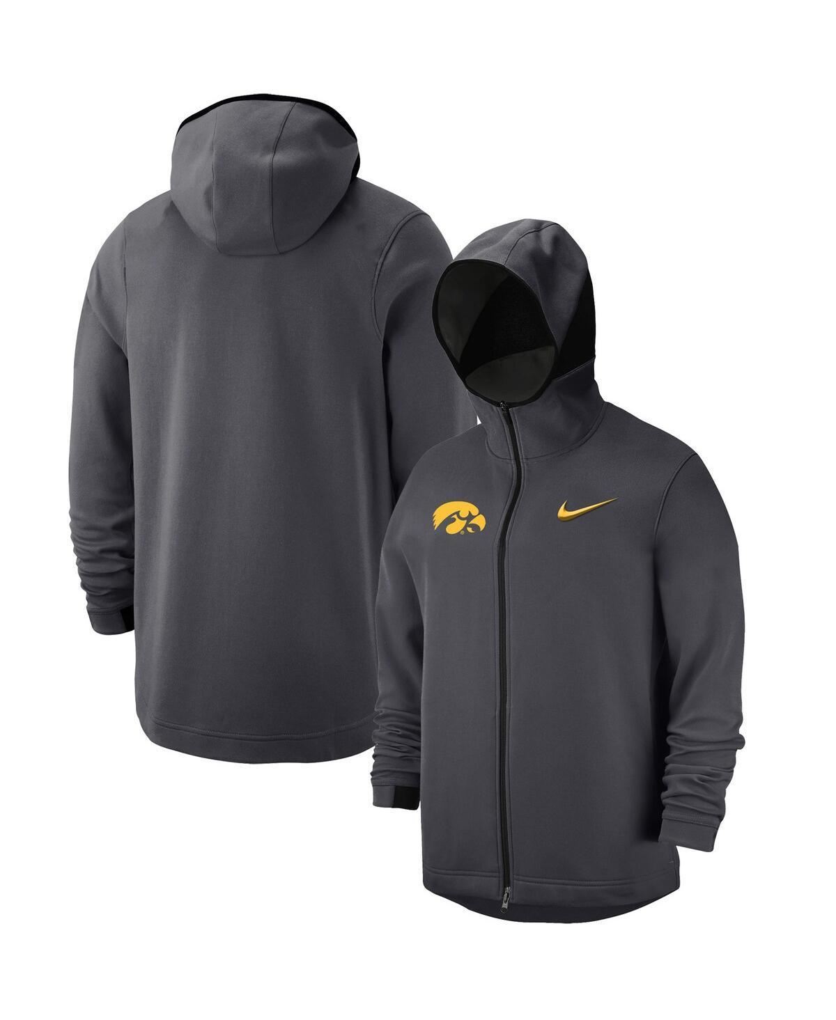 Mens Nike Anthracite Iowa Hawkeyes Tonal Showtime Full-Zip Hoodie Product Image