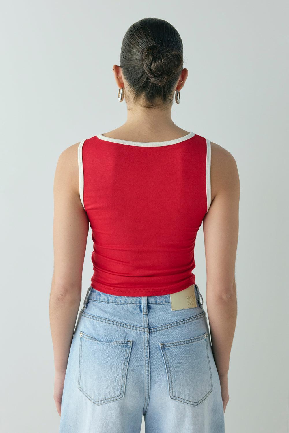 Paige Top Red Product Image