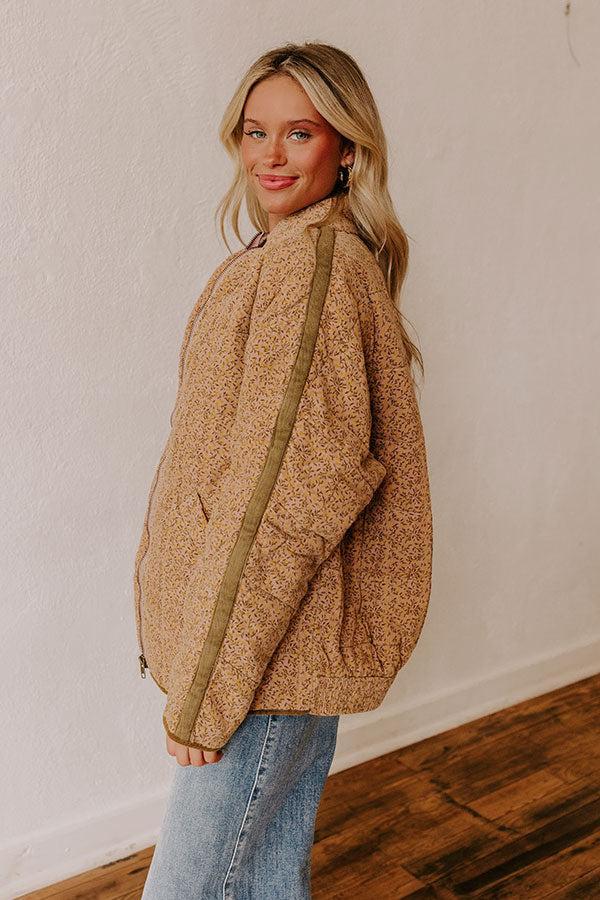 Cabin Cutie Corduroy Jacket in Blush Product Image