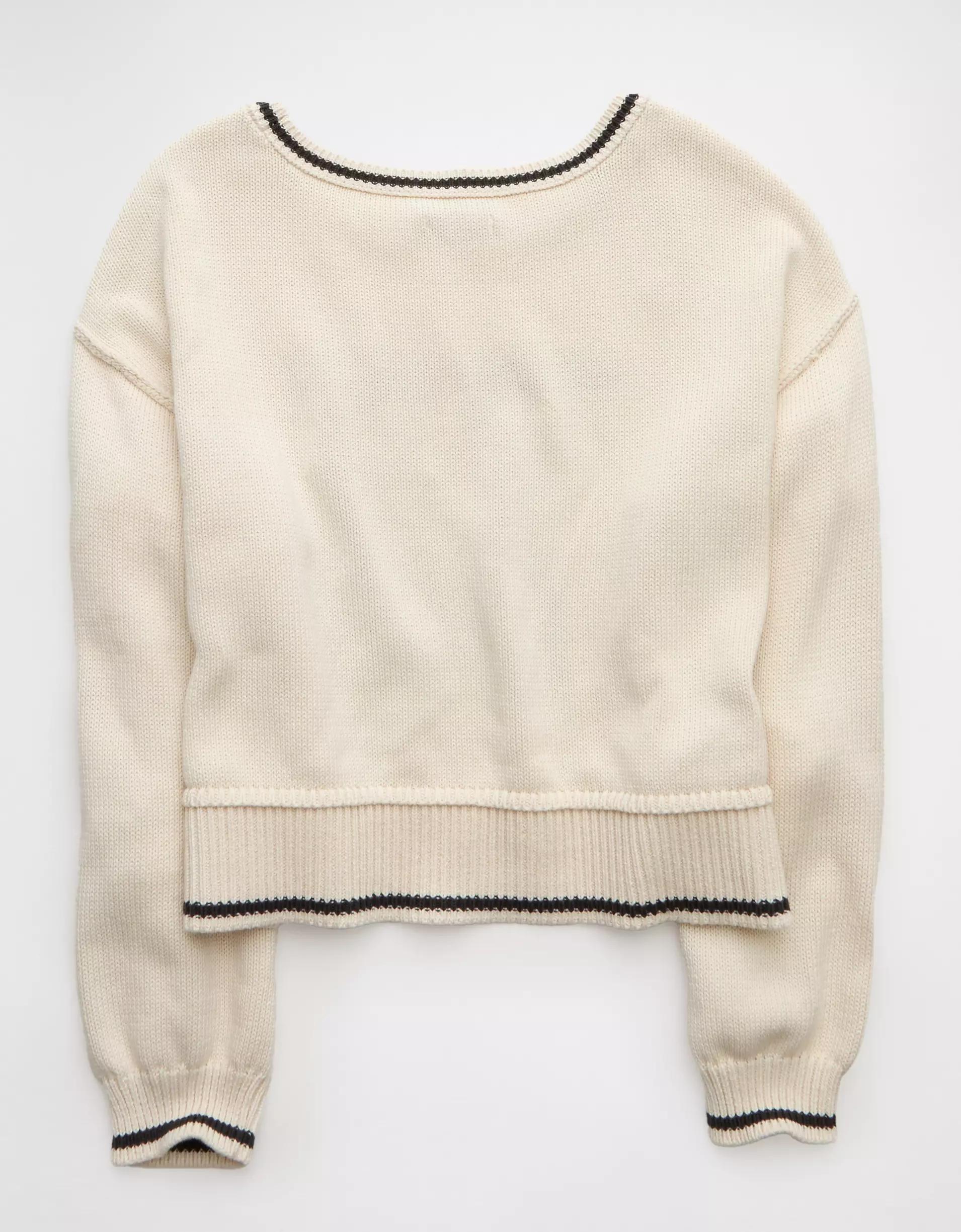 AE Boatneck Graphic Sweater Product Image