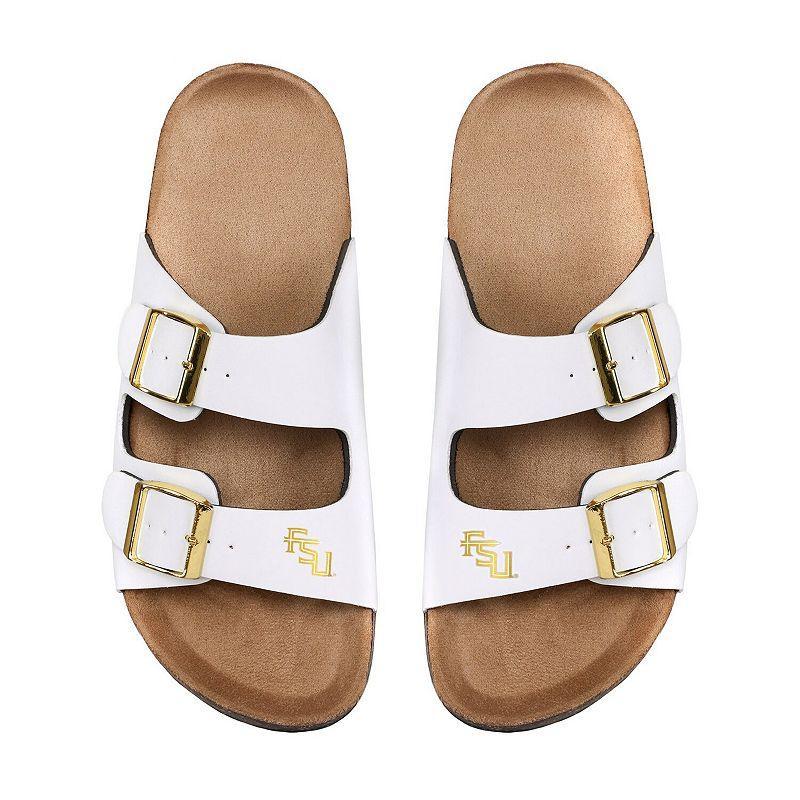 Womens FOCO Los Angeles Dodgers Double-Buckle Sandals Product Image