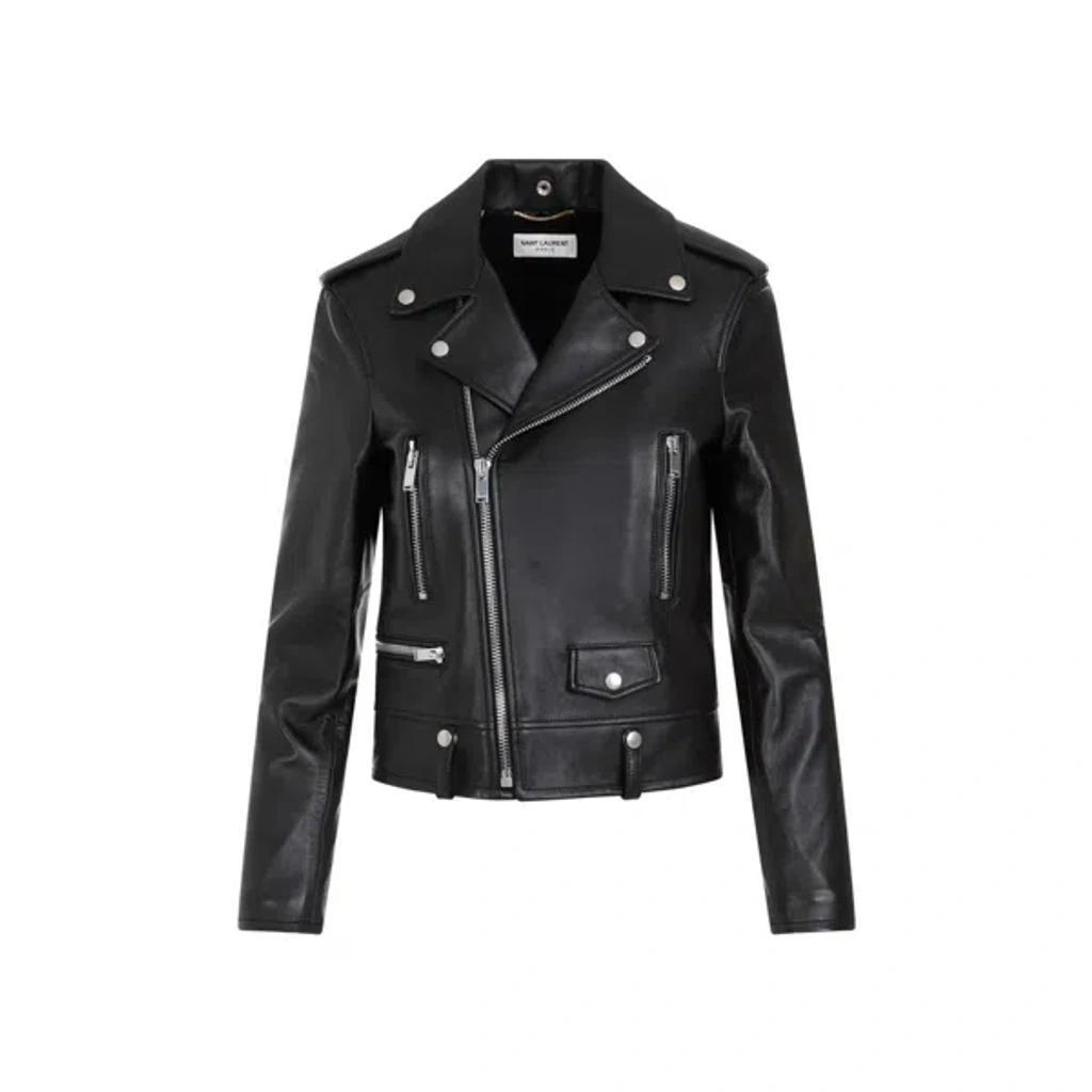 SAINT LAURENT Motor Jacket In Black Product Image